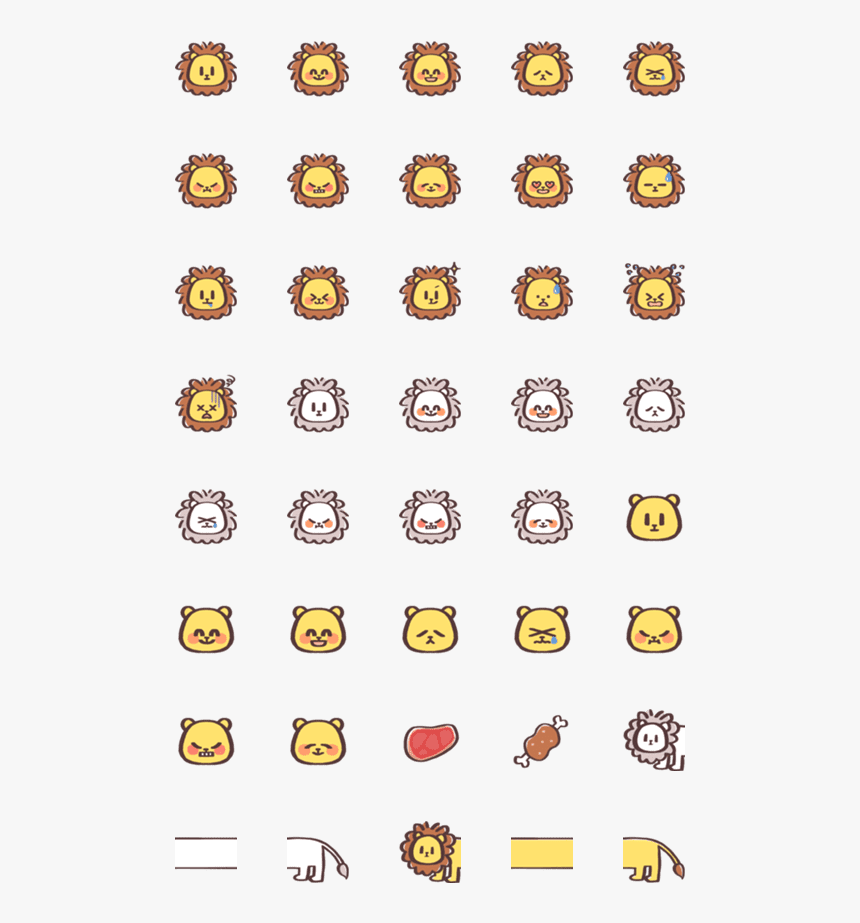 Lion Emoji Png, Transparent Png