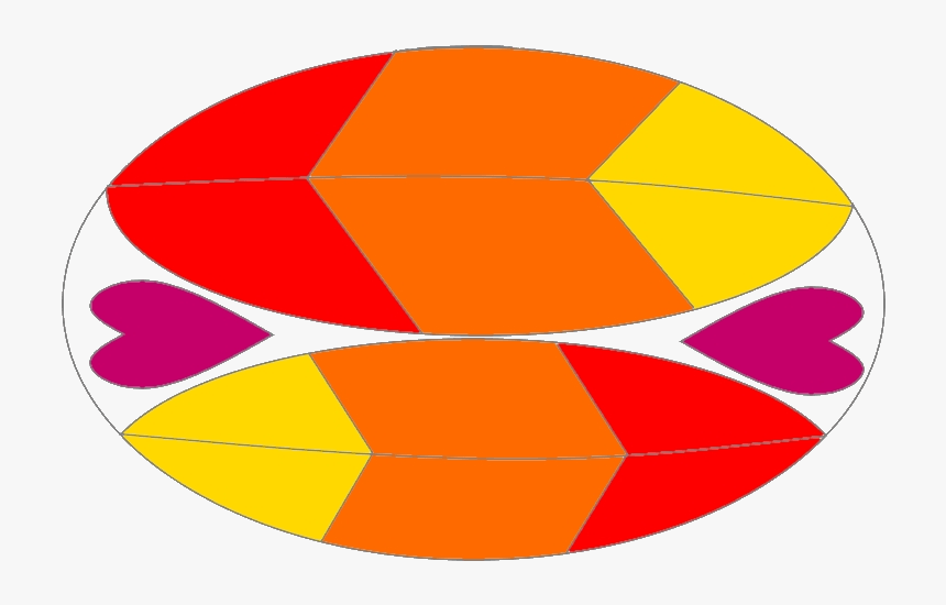 Orange Oval Leaves, HD Png Download