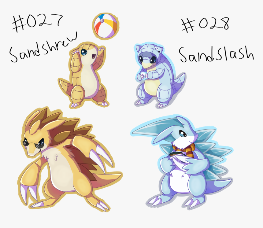 Sandshrew And Sandslashsandshrew And Sandslash, HD Png Download