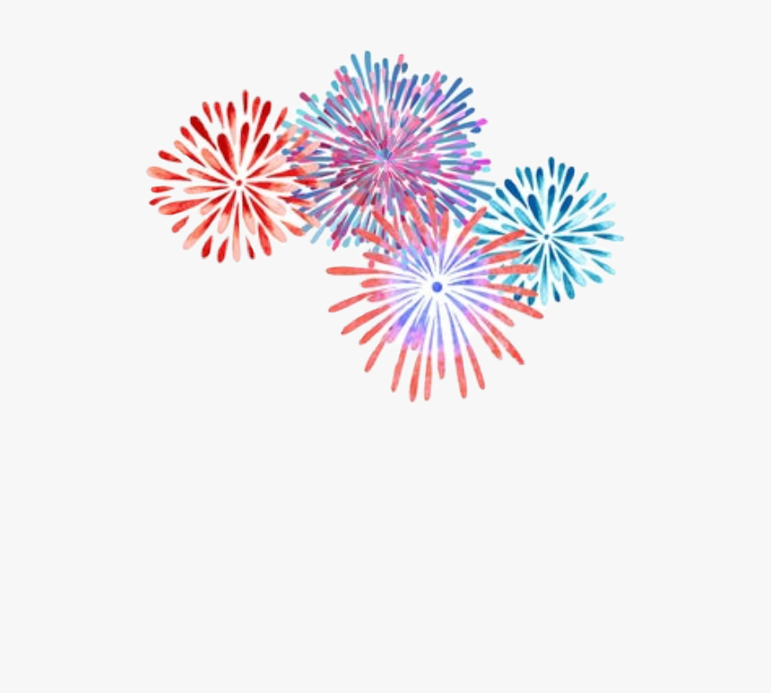 #watercolor #fireworks #independanceday #fourthofjuly, HD Png Download