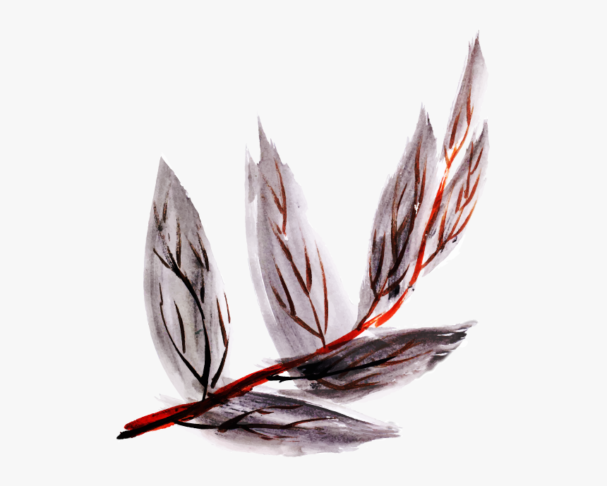 Watercolor Feather Png, Transparent Png