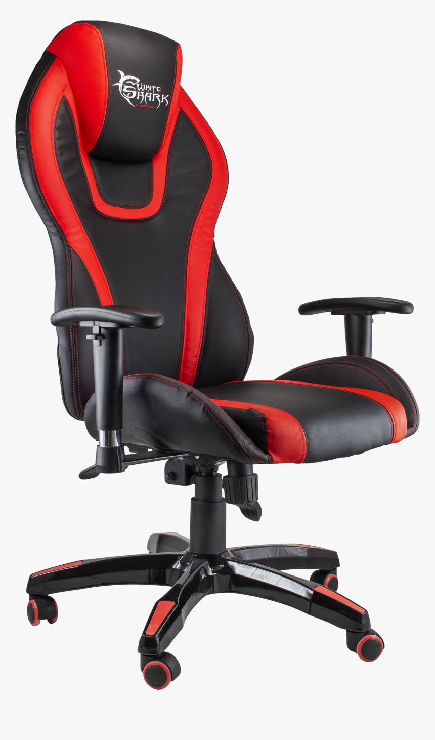 White Shark Gaming Chair Cobra Black/red-1, HD Png Download