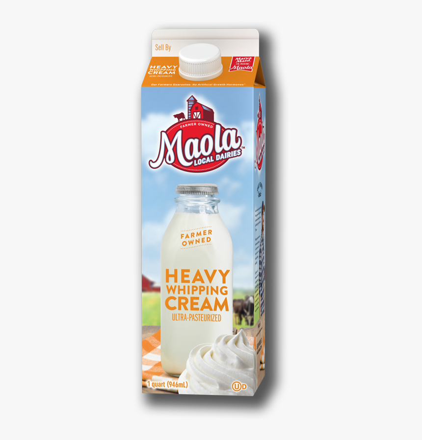Maola Heavy Whipping Cream Quart, HD Png Download