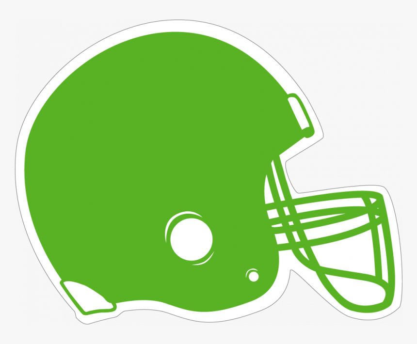 Green Football Helmet Clipart, HD Png Download
