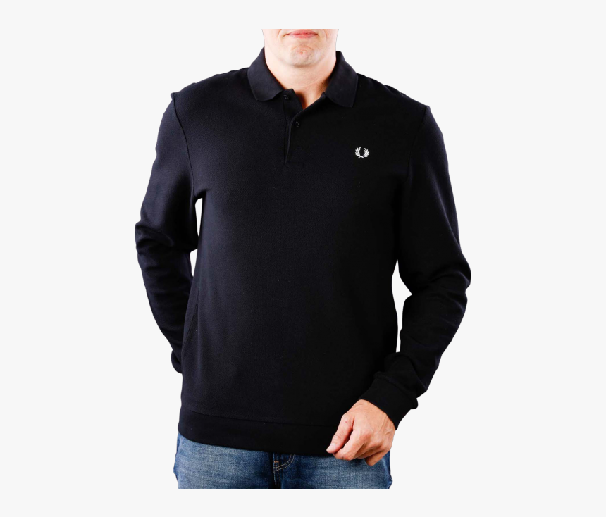Fred Perry Honeycomb Texture Polo Black, HD Png Download