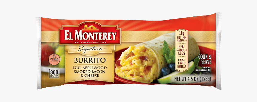 Ruiz El Monterey Egg, Cheese, Salsa And Bacon Breakfast, HD Png Download