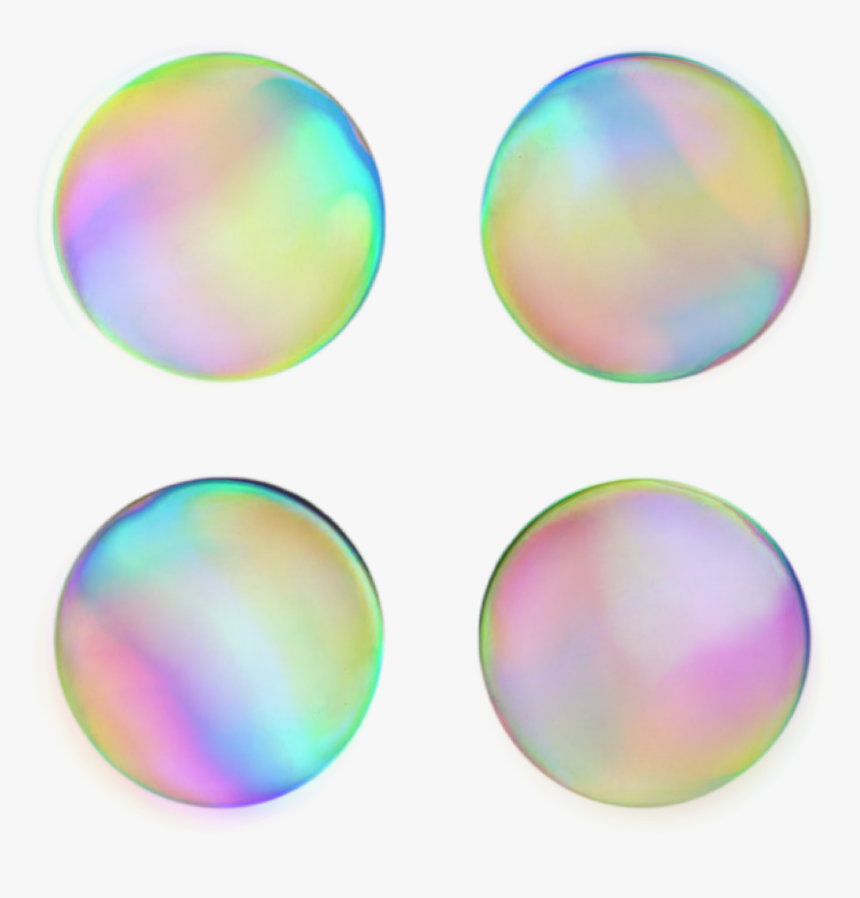 #bubble #bubbles #iridescent #holo #holographic #colorful, HD Png Download