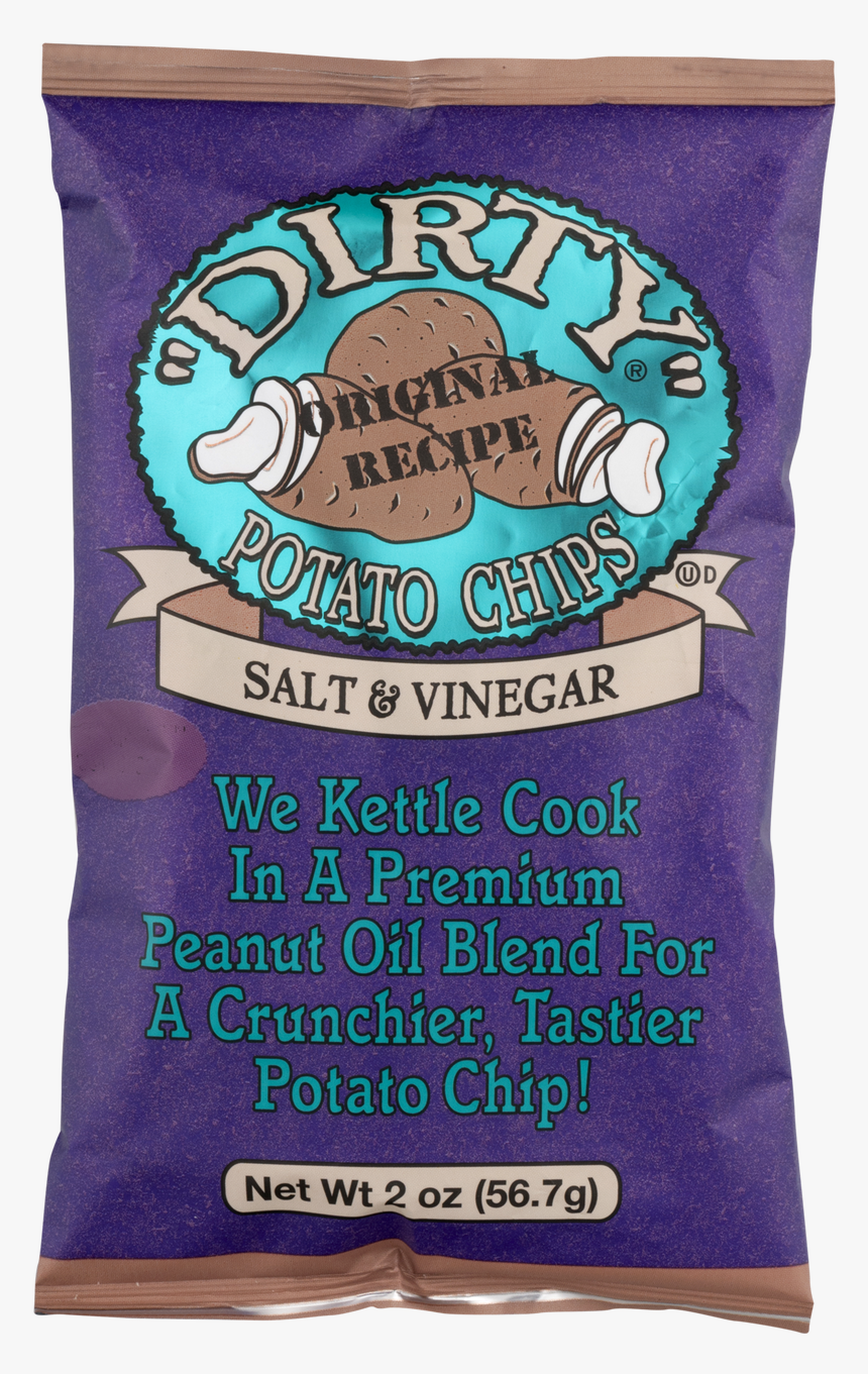 Dirty Potato Chips, Sea Salt And Vinegar, 2 Oz, HD Png Download
