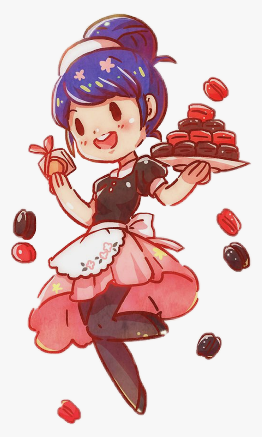 #maid #miraculous #ladybug #macaron #marinette #cute, HD Png Download