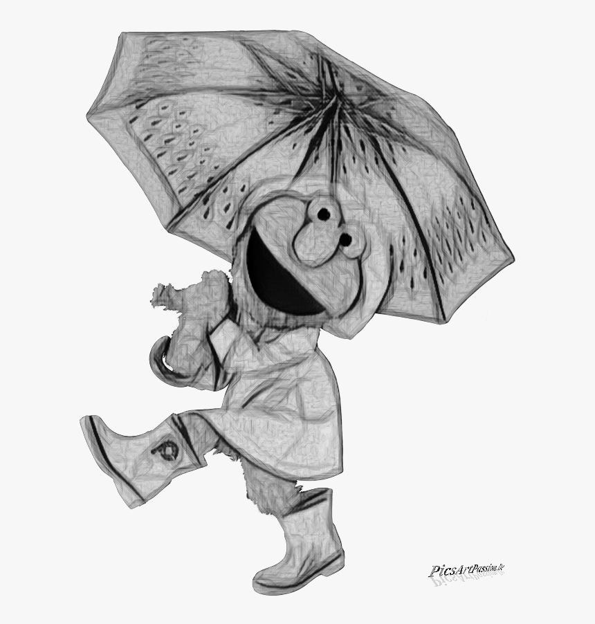 #pencil #pencilart #cartoon #frog #umbrella #picsartpassion, HD Png Download