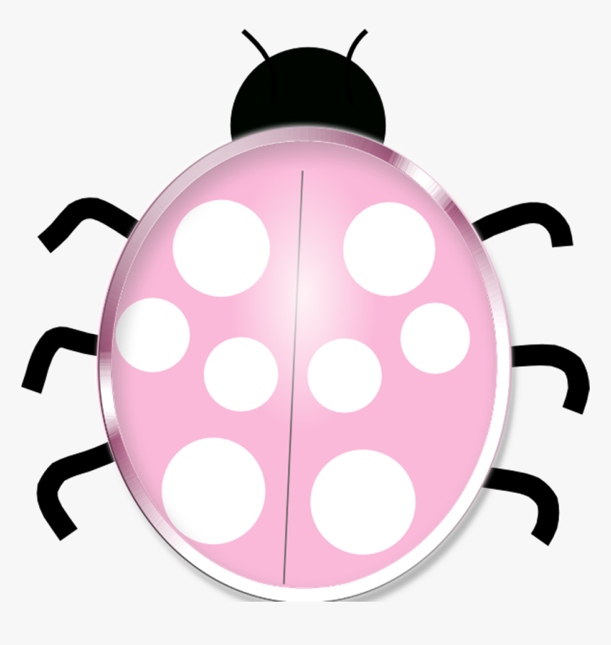 Silver Ladybug Pink Bug Insect Cute Scrapbooking Icon, HD Png Download