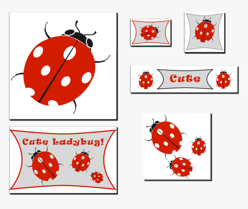 Ladybug - Party Decor - 6 Pack, HD Png Download