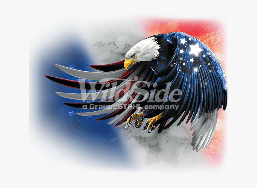 Usa Eagle Flying Red White & Blue United States , Png, Transparent Png