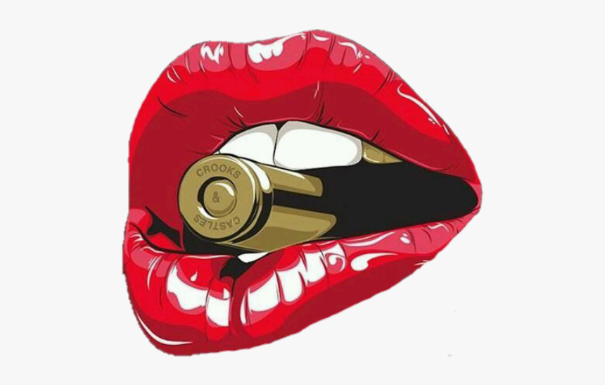 #bullet #lips #red #lipstick #bitethebullet #mouth, HD Png Download