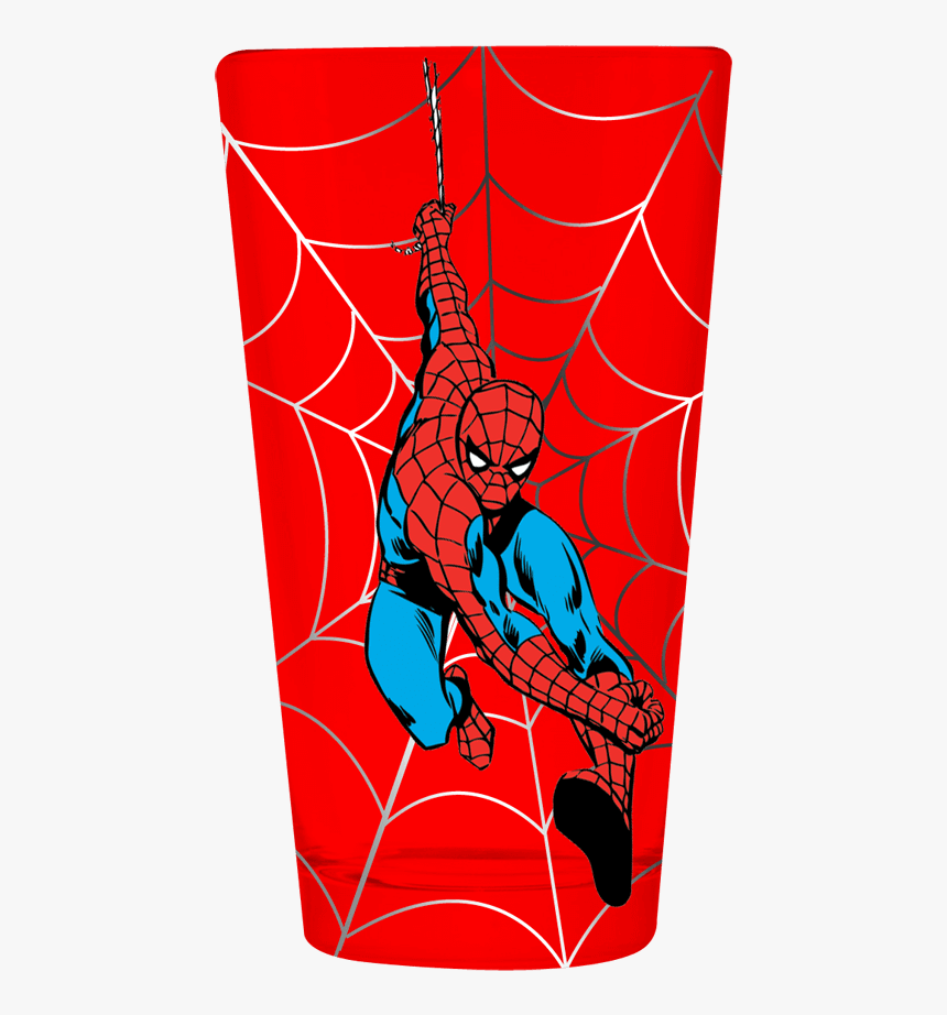 Marvel Spider-man Red Pint Glass, HD Png Download