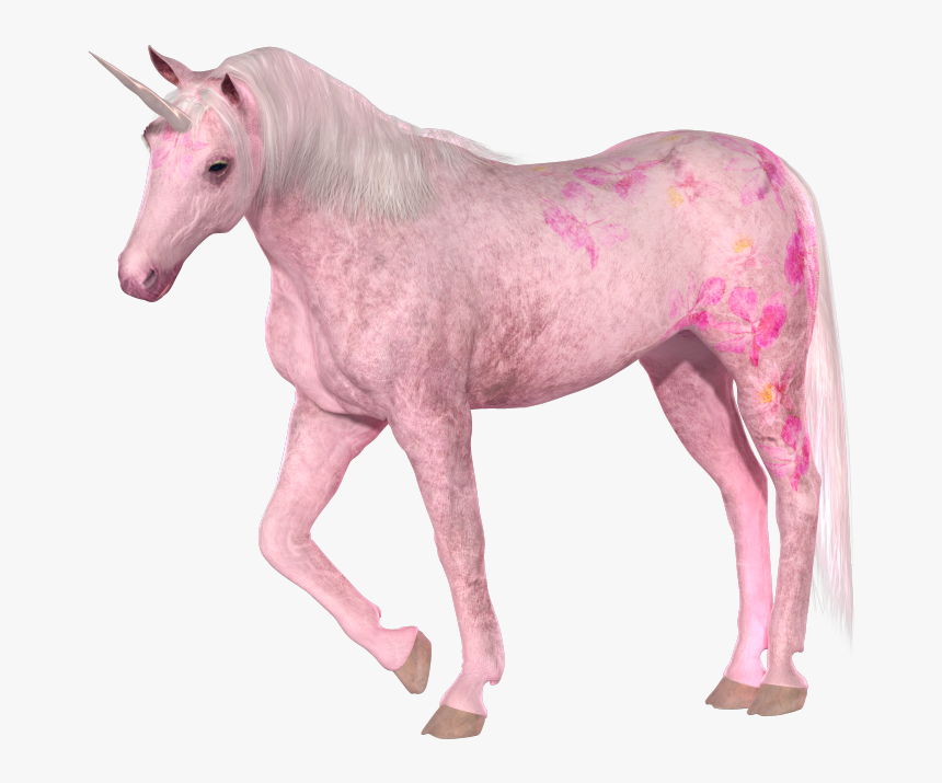 Pink Unicorn Png, Transparent Png