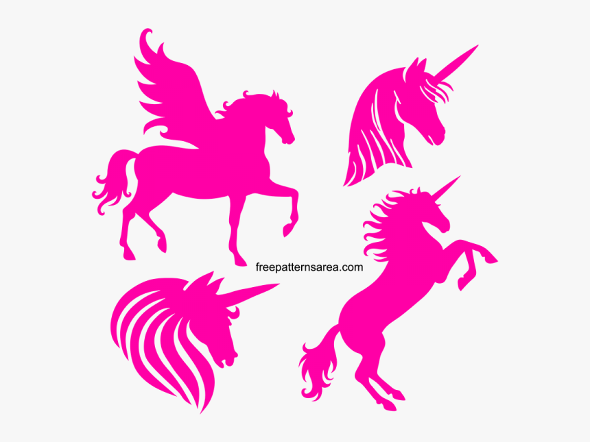 Pink Unicorn Png, Transparent Png