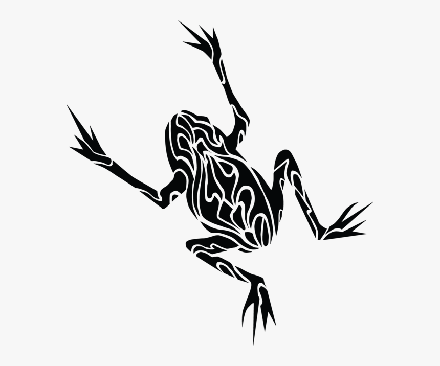 Tattoo Frog Flash Black And Gray, HD Png Download