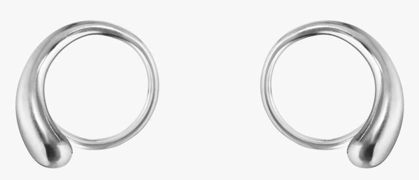 Mercy, Swirl Earring, Sterling Silver - Platinum, HD Png Download