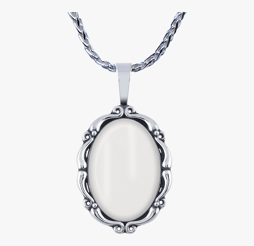Silver Pendant Necklace - Locket, HD Png Download