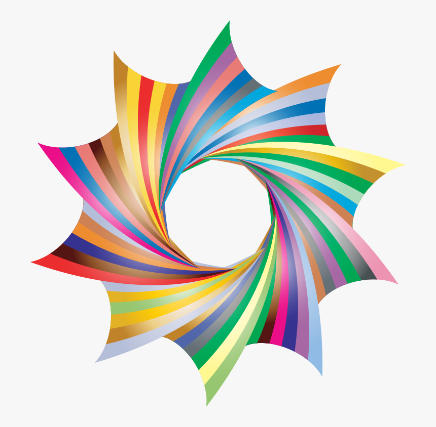 Rainbow Frame Prismatic - Graphic Design, HD Png Download