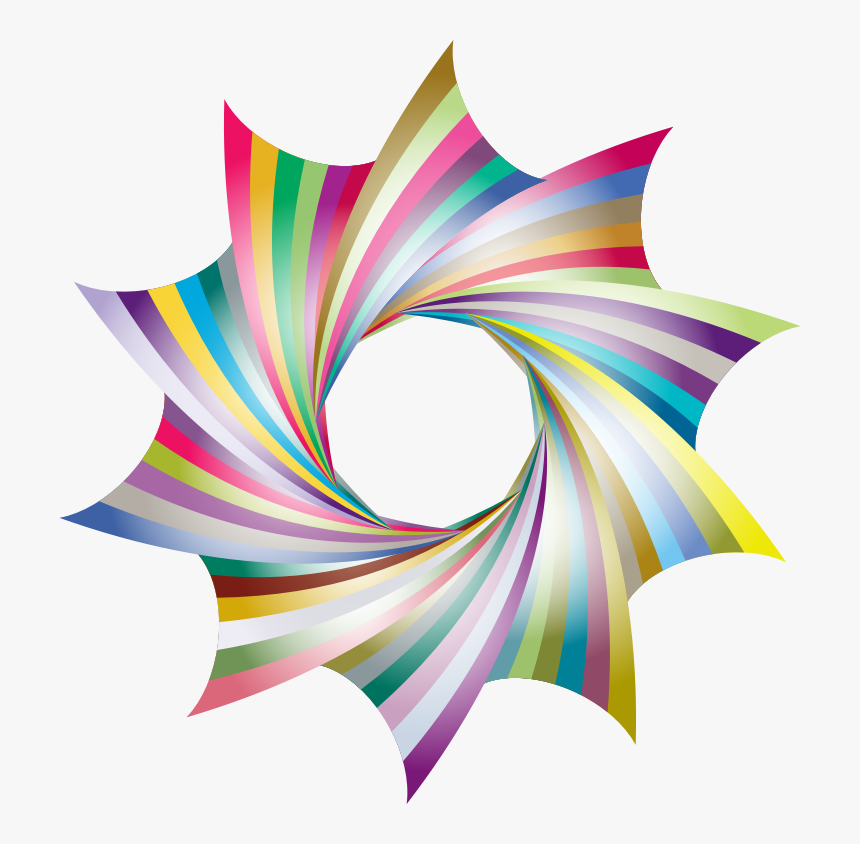 Rainbow Frame Prismatic - Graphic Design, HD Png Download