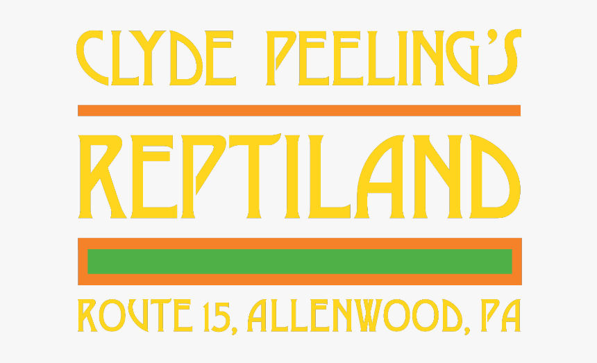 Clyde Peeling’s Reptiland - Poster, HD Png Download