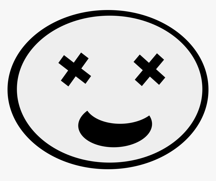 Funny Face Big Image - Fun Face Clip Art Black And White, HD Png Download