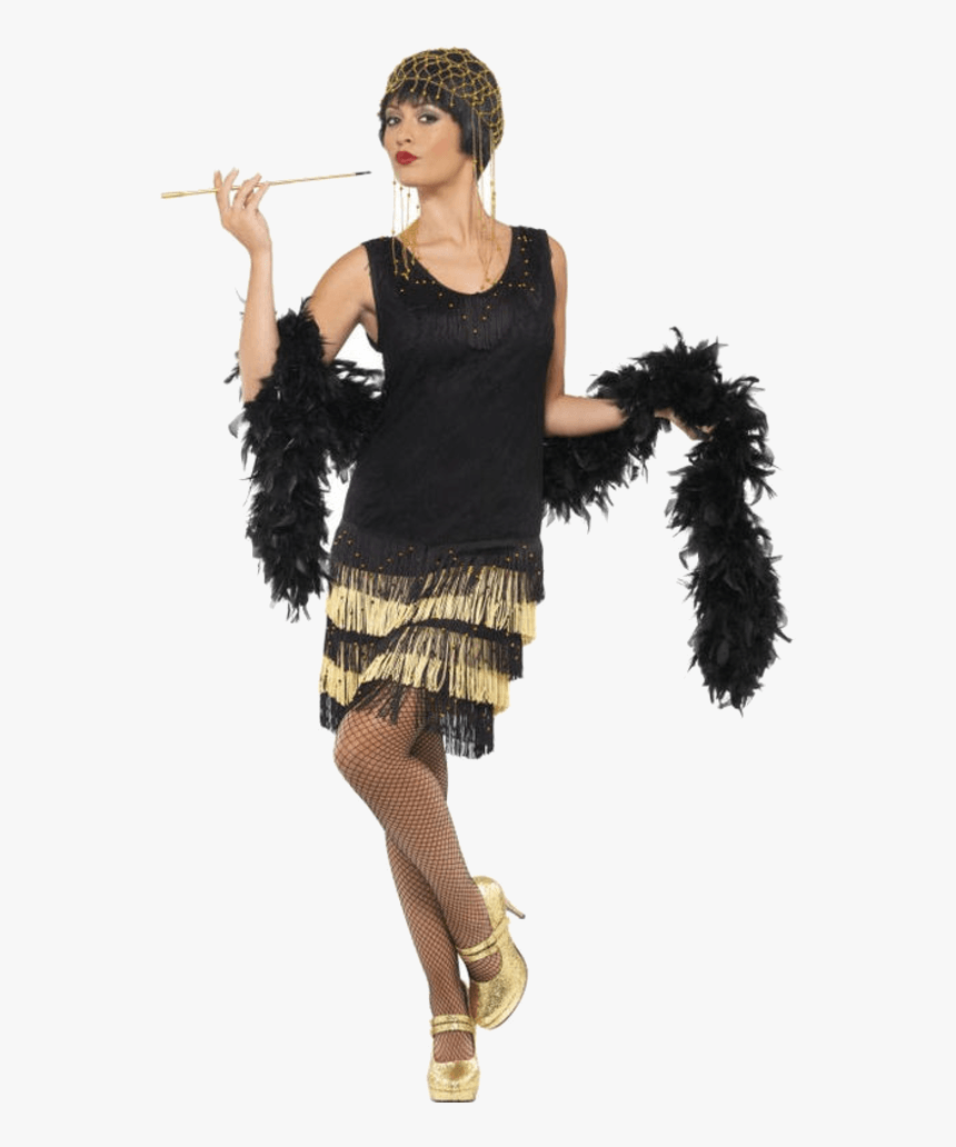 Fringe Flapper Dress - Flapper Costume, HD Png Download