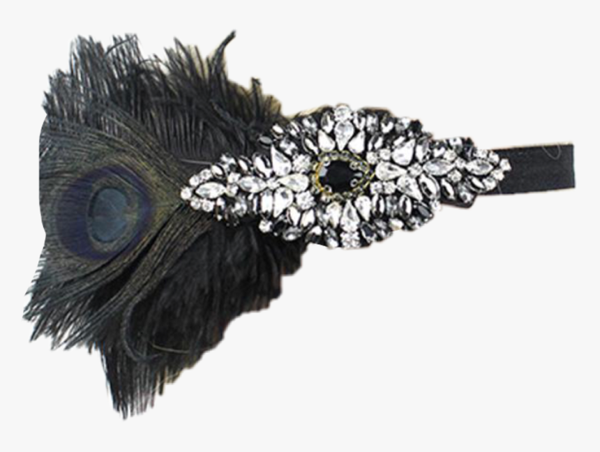 Headband Hairband Flapper 1920s Sticker Feather Headband Hd Png Download Transparent Png Image Pngitem
