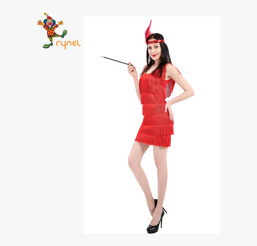 Best Sale Fancy Dress 20s Red Flapper 1920s Fancy Dress - Flapper 1920 Fancy Dress, HD Png Download