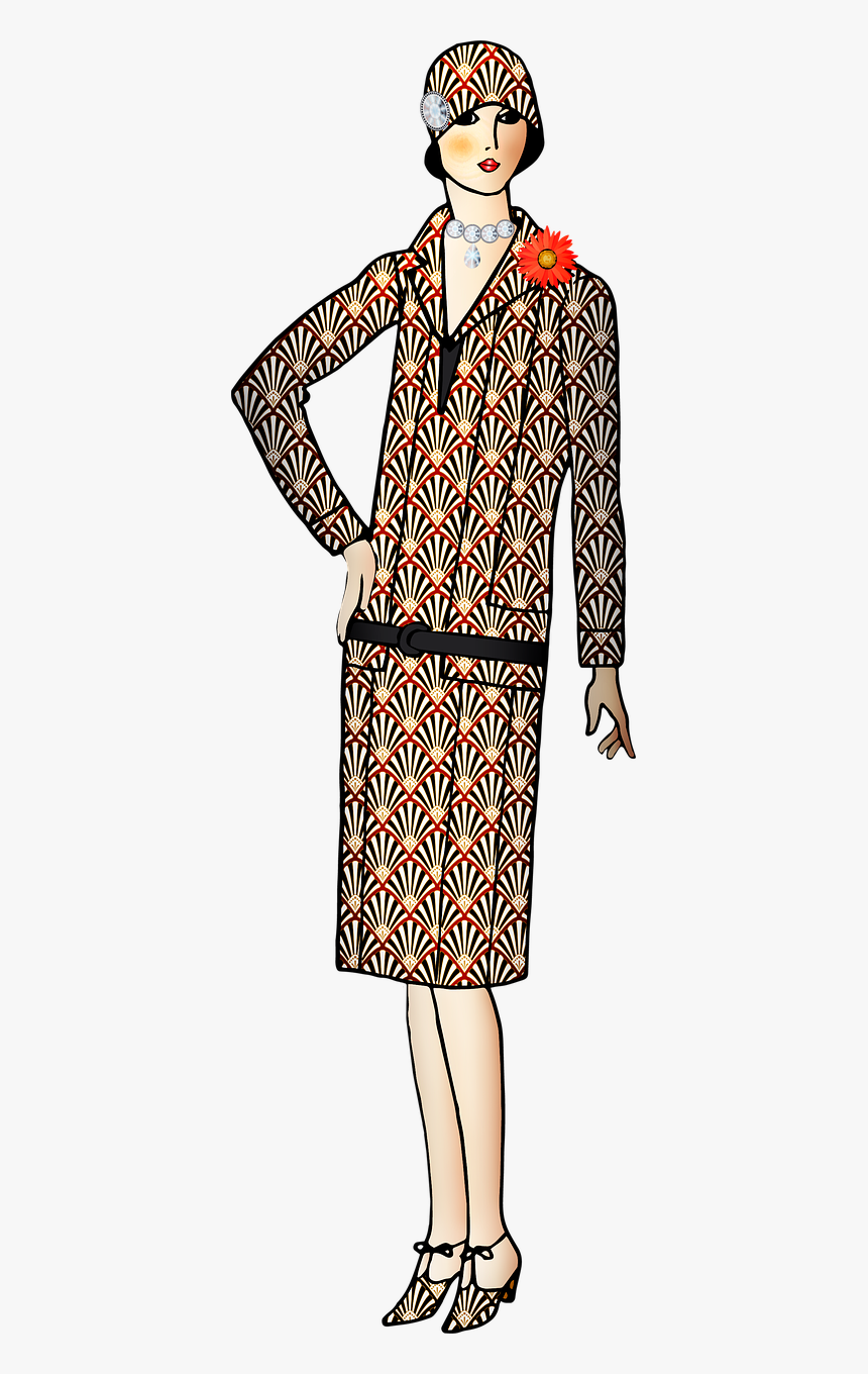 Flapper 1920 S Retro Vintage - History Fashion, HD Png Download