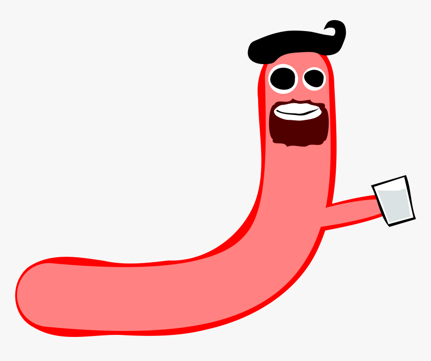 Breakfast Sausage Montreal-style Smoked Meat Bratwurst - Cartoon Sausage, HD Png Download