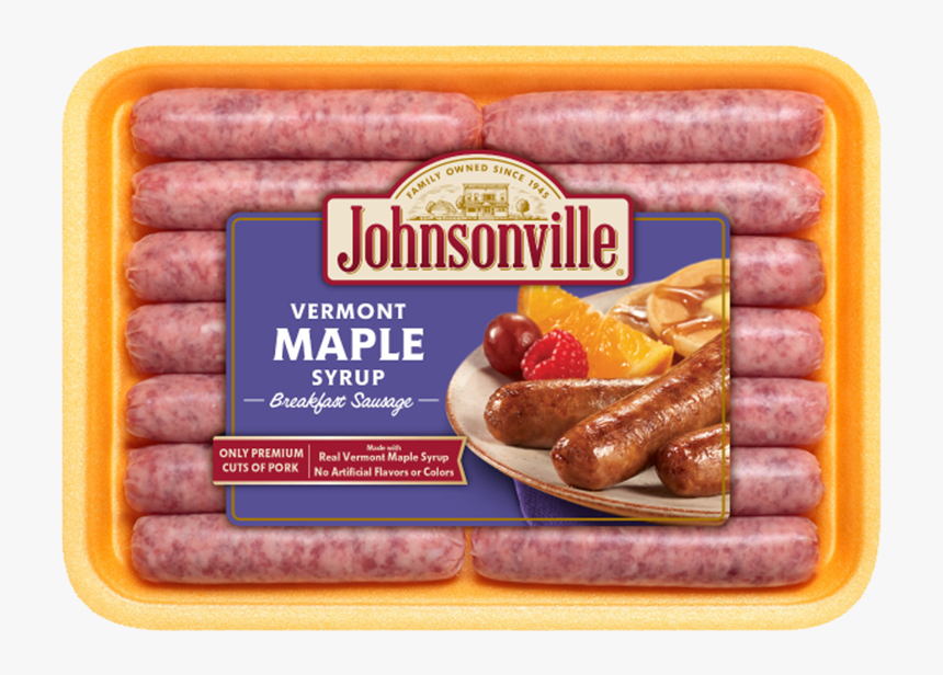 Breakfast Transparent Sausage - Johnsonville Breakfast Sausage Maple, HD Png Download