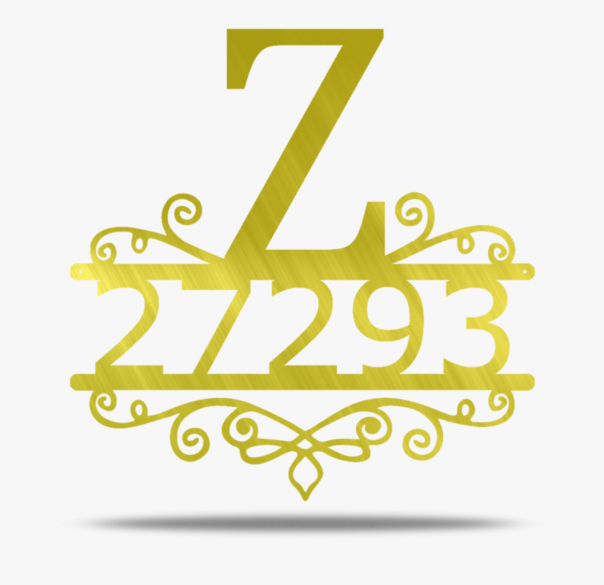 Scroll Address, Initial Customizable Metal Wall Sign - Mr And Mrs Clipart, HD Png Download