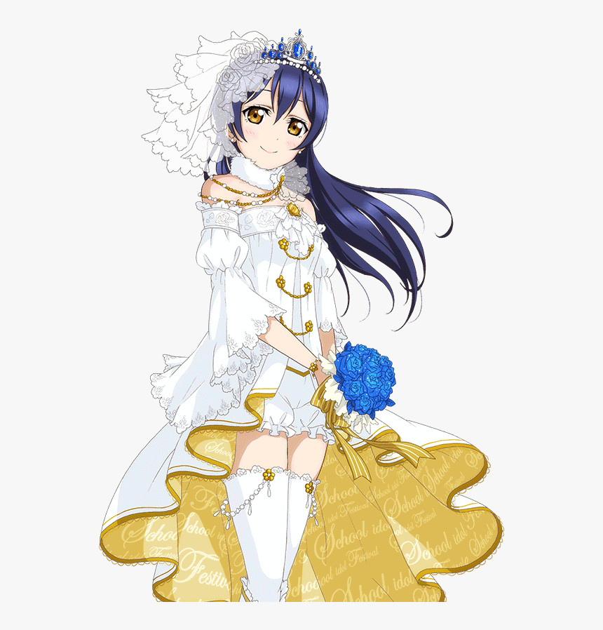 Love Live Sonoda Umi Cards , Png Download - Love Live Umi Wedding Dress, Transparent Png