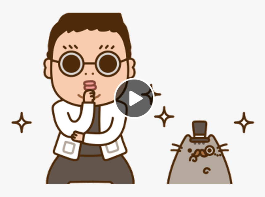 Featuring Gangnam Style, Lana Del Rey, And Avicii - Pusheen The Cat Moving, HD Png Download