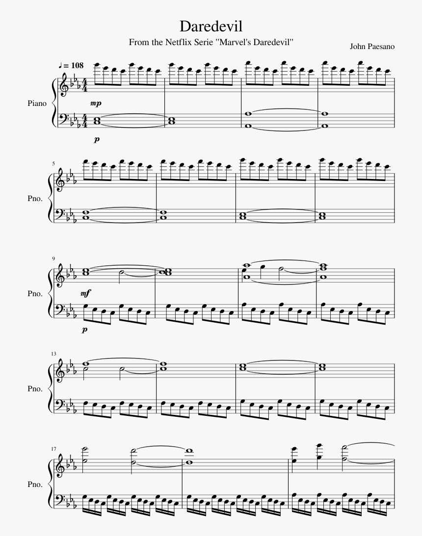 Reset Piano Sheet Music, HD Png Download