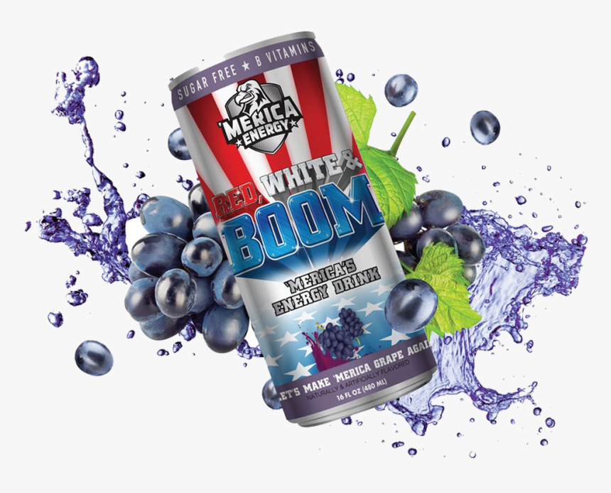 Merica Energy Red White & Boom Drink - Merica Red White And Boom Rtd Png, Transparent Png