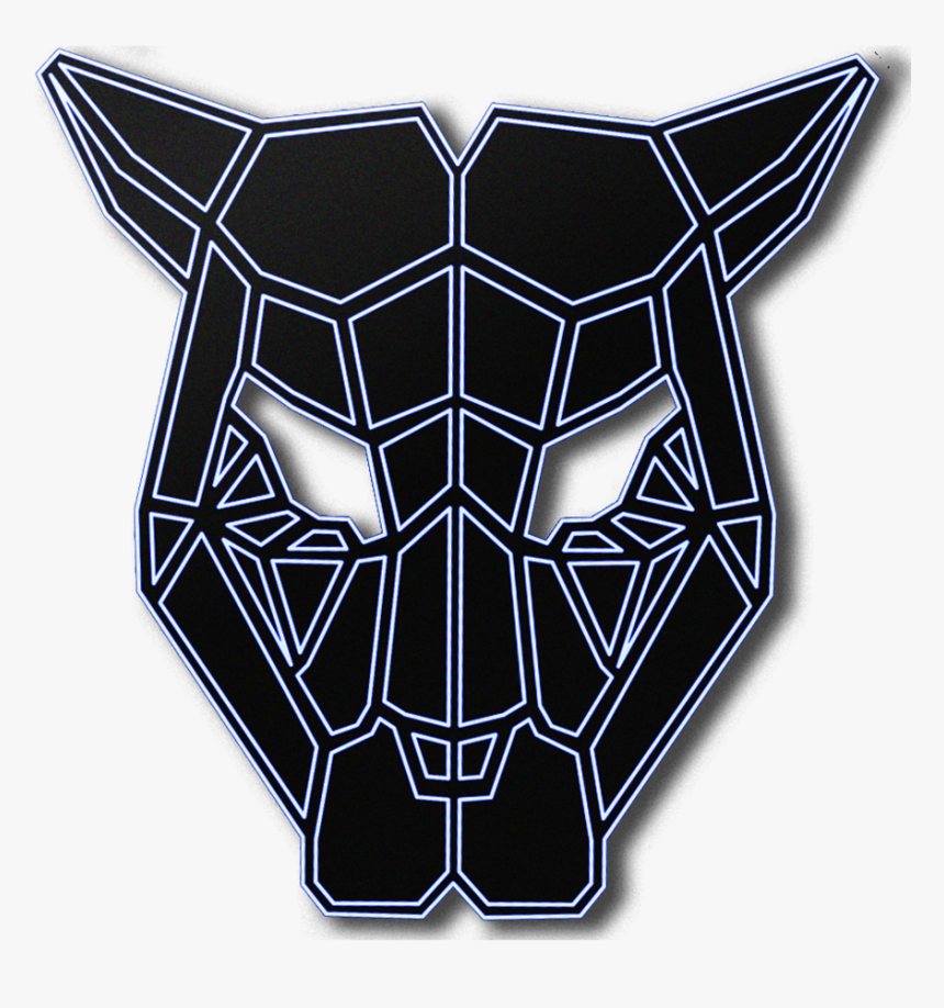 Sound Reactive Led Mask 
 Class Lazyload Blur Up 
 - Geometric Mask, HD Png Download