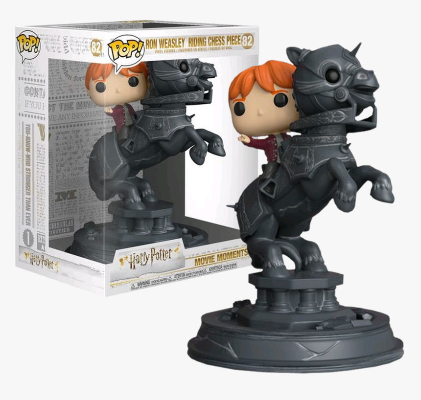 Ron Weasley Riding Chess Piece Movie Moments Pop Vinyl - Ron Weasley Riding Chess Piece Funko, HD Png Download