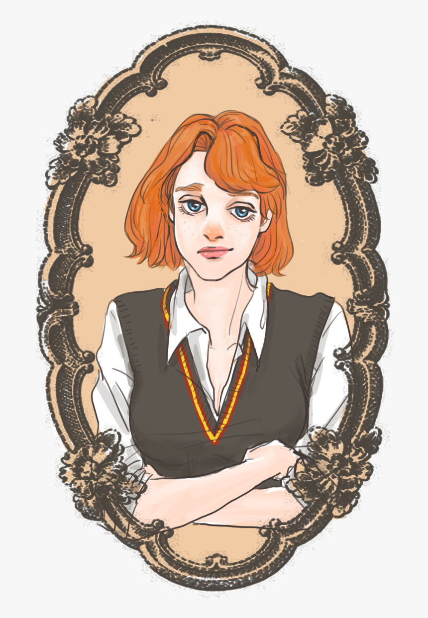 Draco , Harry , Severus (seversa) And Ron - Female Ron Weasley Fan Art, HD Png Download