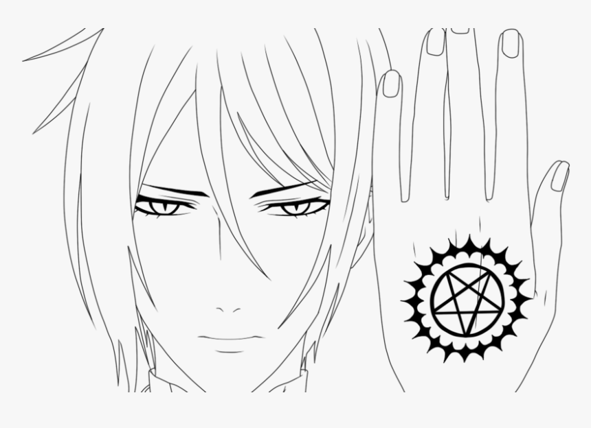 Graphic Transparent Library Sebastian Michaelis By - Sebastian Michaelis Line Art, HD Png Download