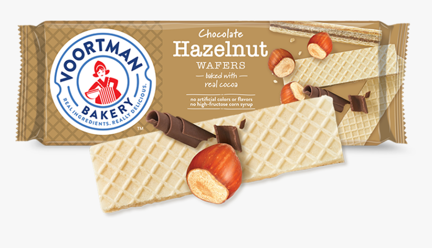 Chocolate Hazelnut Wafers - Voortman Chocolate Mint Wafers, HD Png Download