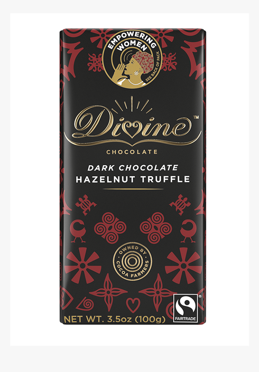 Divine Dark Chocolate Hazelnut Truffle - Divine Chocolate, HD Png Download
