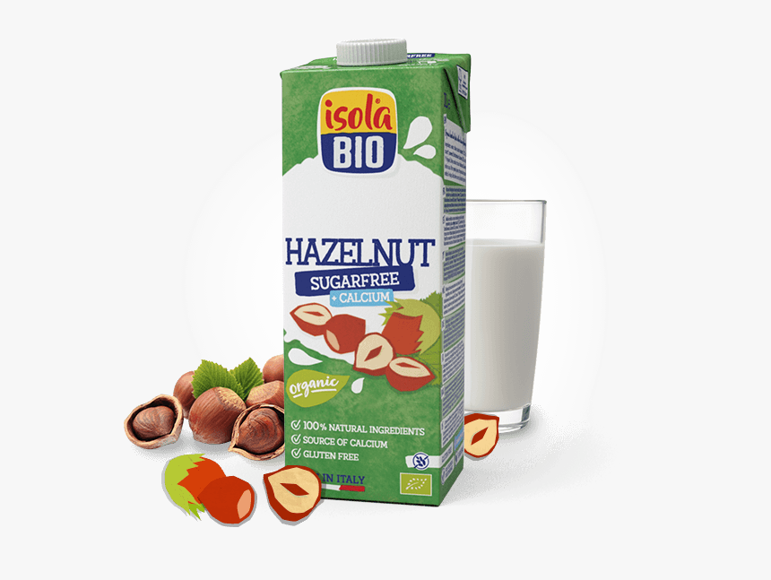 Hazelnut Drink - Isola Bio Organic Hazelnut Milk, HD Png Download