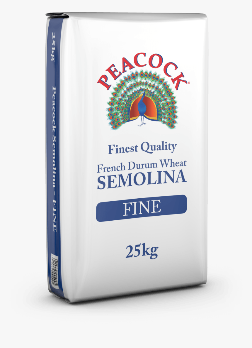 Peacock Semonila Fine 25kg - Raw Milk, HD Png Download