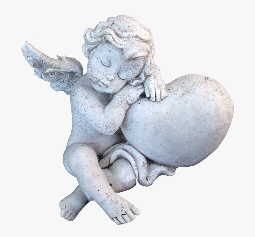 Isolated, Angel, Sculptures, Figure, Faith, Hope - Cupid Sculpture Png, Transparent Png