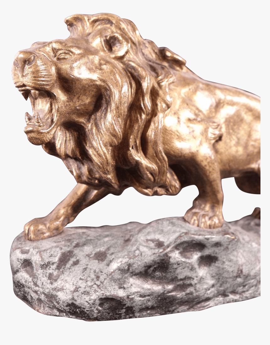 Transparent Lion Transparent Png - Sculpture Lion Bronze Stine, Png Download