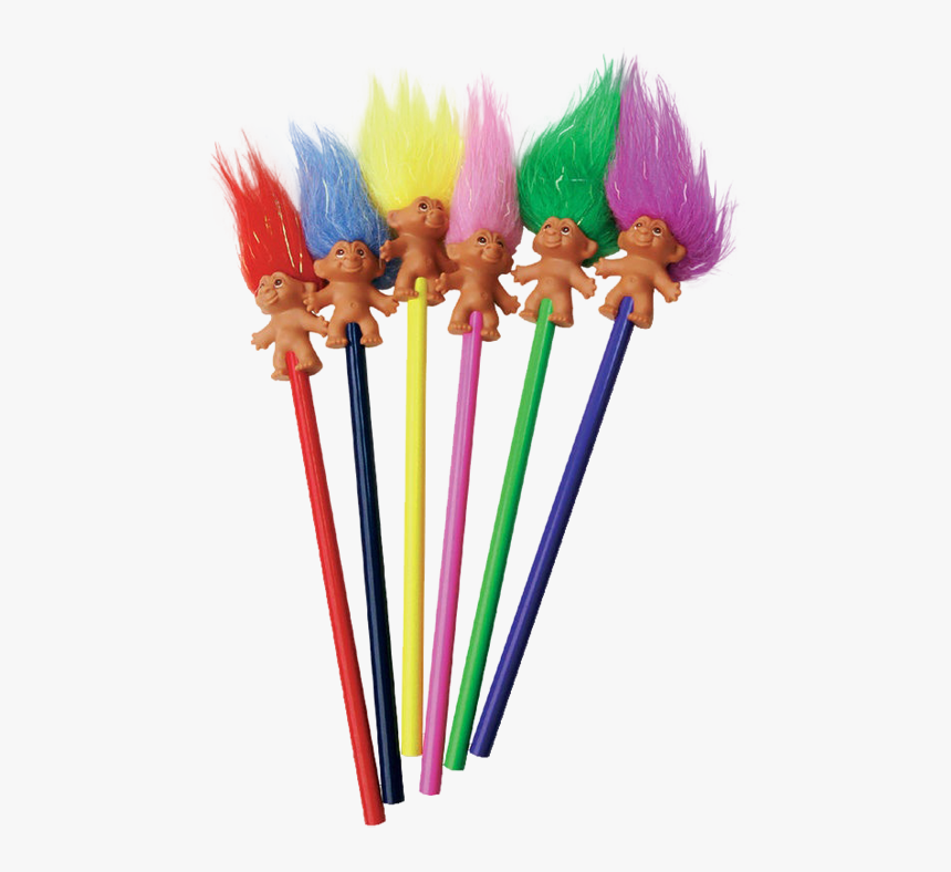 #transparent #troll Doll #pencil #tp - Trolls Pencil Toppers, HD Png Download